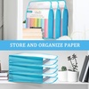 image:imageCaydo Scrapbook Paper Storage Organizer Pink Expanding Paper Folio for 12 x 12 Sheets Scrapbook Storage with Transparent Portable Handle for Holding Scrapbooking Vinyl CardstockBlue