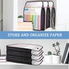 image:imageCaydo Scrapbook Paper Storage Organizer Pink Expanding Paper Folio for 12 x 12 Sheets Scrapbook Storage with Transparent Portable Handle for Holding Scrapbooking Vinyl CardstockBlack