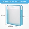 image:imageCaydo Scrapbook Paper Storage Organizer Pink Expanding Paper Folio for 12 x 12 Sheets Scrapbook Storage with Transparent Portable Handle for Holding Scrapbooking Vinyl CardstockBlue