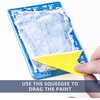 image:imageCaydo Silk Screen Stencils for Polymer Clay 5 PCS Reusable Silkscreen Print with Squeegee Working with Clay Earrings Cutters for Printing on Clay Earrings Decoration6 x 38 inch