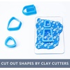 image:imageCaydo Silk Screen Stencils for Polymer Clay 5 PCS Reusable Silkscreen Print with Squeegee Working with Clay Earrings Cutters for Printing on Clay Earrings Decoration6 x 38 inch
