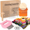 image:imageCaydo Speedweve Darning Mini Loom Kits Machine with 50 Color Threads Sock Darning Mushroom Egg Complete Darning Kit for Beginners Quickly Mending Jeans Socks DIY Artful Patterns Repair Clothes