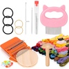 image:imageCaydo Speedweve Darning Mini Loom Kits Machine with 50 Color Threads Sock Darning Mushroom Egg Complete Darning Kit for Beginners Quickly Mending Jeans Socks DIY Artful Patterns Repair Clothes
