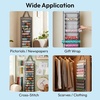 image:imageCaydo Vinyl Roll Holder with 12 Compartment Hooks and Strap Wall Mounting Vinyl Roll Storage Organizer for Vinyl Roll Gift Wrap Craft Paper for Home Closet Single Sided