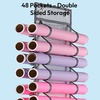 image:imageCaydo Vinyl Roll Holder with 48 Compartment Hooks and Strap Double Side Wall Mounting Vinyl Roll Storage Organizer for Gift Wrap Craft Paper for Home Closet Double Sided