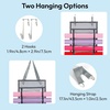 image:imageCaydo Vinyl Roll Holder with 48 Compartment Hooks and Strap Double Side Wall Mounting Vinyl Roll Storage Organizer for Gift Wrap Craft Paper for Home Closet Double Sided