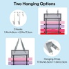 image:imageCaydo Vinyl Roll Holder with 60 Compartment Hooks and Strap Double Side Wall Mounting Vinyl Roll Storage Organizer for Gift Wrap Craft Paper for Home Closet Double Sided