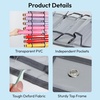 image:imageCaydo Vinyl Roll Holder with 60 Compartment Hooks and Strap Double Side Wall Mounting Vinyl Roll Storage Organizer for Gift Wrap Craft Paper for Home Closet Double Sided