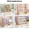 image:imageCaydo Washi Tape Organizer amp Sticker Organizer 4Tier Wooden Display Rack for Craft Storage Sticker Rolls Ribbons amp Bracelets for Sticker Collectors Planner Enthusiasts and Vendors