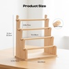 image:imageCaydo Washi Tape Organizer amp Sticker Organizer 4Tier Wooden Display Rack for Craft Storage Sticker Rolls Ribbons amp Bracelets for Sticker Collectors Planner Enthusiasts and Vendors