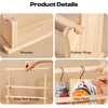 image:imageCaydo Washi Tape Organizer amp Sticker Organizer 4Tier Wooden Display Rack for Craft Storage Sticker Rolls Ribbons amp Bracelets for Sticker Collectors Planner Enthusiasts and Vendors