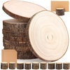 image:imageCaydo 10 Pieces 89 Inch Wood Centerpieces for Tables 10 Pieces Wood Table Number Holders and 10 Pieces Card for Wedding Table Centerpiece Decoration Housewarming Christmas