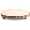 image:imageCaydo 1113 Inch Wood Slice with Legs for Wedding Table Centerpieces Woodland Themed Parties Family Gathering Baby Showers Housewarming