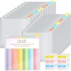 image:imageCaydo 12 Pieces Scrapbook Paper Storage with Sticky Index Tabs for Holding 12 x 12 Inch Scrapbooking Cardstock Vinyl Paper Photos and File24