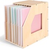 image:imageCaydo 12x12 Paper Storage Organizer Slope Design Scrapbooking Storage Shelf For Holding 12 x 12 Inch Scrapbooking 8 Slot Stable Scrapbook Paper Rack For Portfolio Heat Transfer