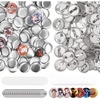 image:imageCaydo 200 PCS Button Maker Supplies 125 Inch32mm Badge Maker Supplies Pin Maker SuppliesMetal Blanks Metal Pin Back Clear Film amp Blank Paper for Button Machine for DIY Crafts1 Inch25mm