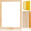 image:imageCaydo 3 Pieces 3 Sizes Screen Printing Squeegee 75 Durometer Wooden Ink Scraper for Screen Printing Fabric 59 Inch 94 Inch and 137 Inch10 x 14 Inch