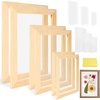 image:imageCaydo 3 Pieces Paper Making Frame Kit Papermaking Mould and Deckle with Mesh Absorbent Paper and Sponge for Adults Supplies5 x 7 Inches 75 x 98 Inches 98 x 13 InchesA5 A6 A7
