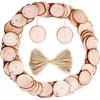 image:imageCaydo 50 Pieces 162 Inch Unfinished Wood Slices with Holes Round Log Discs with 33 Feet Natural Jute Twine for Wedding Ornaments and Home Hanging Decorations