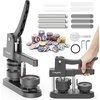 image:imageCaydo Button Maker Machine Multiple Sizes 1125225 Inch Pin Maker Machine Kit 3 in 1 Button Press Machine Making Kit with Maker Supplies for Fridge Magnet Keychain Bottle Opener DIY Crafts225 Inch