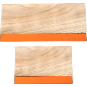 image:imageCaydo 2 Pieces 2 Sizes Screen Printing Squeegee 75 Durometer Wooden Ink Scraper for Screen Printing 94 and 59 inch94 and 59 inch