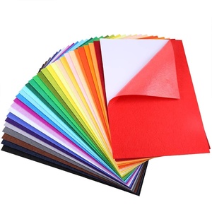 image:imageCaydo 30 Pcs 8 x 12 Adhesive Backed Felt Fabric Sheets Assorted Color Christmas Felt Sheet for Sewing DIY Craft and Christmas Decorations