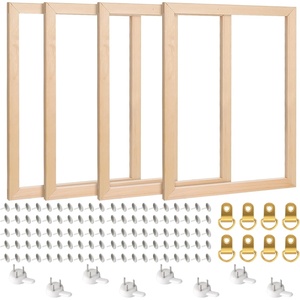 image:imageCaydo 4 Pack Canvas Stretcher Bars Kit 12 x 16 Inch Wooden Canvas Frame for Prints Paint by Numbers amp Poster Oil Paintings
