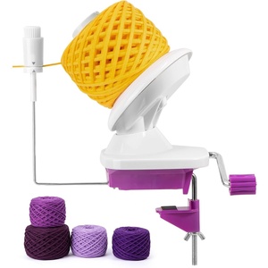 image:imageCaydo A1 Max Electric Yarn Winder 10oz Large Automatic Ball Winder for Crocheting DualSpring Strong Tension Stepless Speed Yarn Cake Spinner Ideal Mothers Day Present for Crochet LoversBluePurple Manual