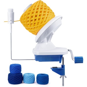 image:imageCaydo A1 Max Electric Yarn Winder 10oz Large Automatic Ball Winder for Crocheting DualSpring Strong Tension Stepless Speed Yarn Cake Spinner Ideal Mothers Day Present for Crochet LoversBlueBlue Manual