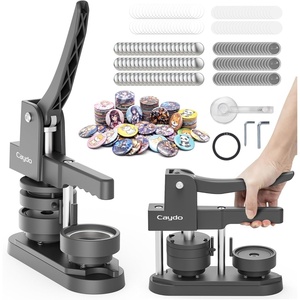 image:imageCaydo Button Maker Machine Multiple Sizes 1125225 Inch Pin Maker Machine Kit 3 in 1 Button Press Machine Making Kit with Maker Supplies for Fridge Magnet Keychain Bottle Opener DIY Crafts225 Inch