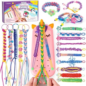 image:imageCaydo Friendship Bracelet Making Kit for Kids 812 Years Old  Cute Unicorn Shaped2 in 1 Bracelet Keychain Making KitsDIY Arts amp Craft KitCool Bracelet Maker for Birthday Summer Craft