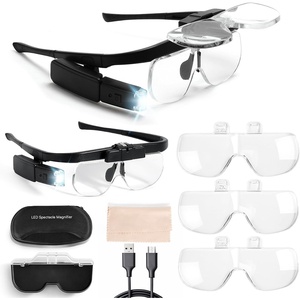 image:imageCaydo Magnifying Glasses with Light for Diamond Art Kits 6 Lens15X to 45X and 2Level Dimmable amp Adjustable Angle Lamp Magnifying Glasses for Close Work Diamond Reading Painting Woodcarving
