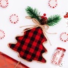 image:imageCaydo 10 Pcs Cotton Checkered Fabric Squares 18 x 18 Inch Stripe Checked Cloth Quilting Fabric Scraps for Christmas DIY Crafting Sewing Patchwork
