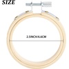 image:imageCaydo 10 Pieces 25 Inch Mini Embroidery Hoops Circle Cross Stitch Hoop for Embroidery Art Craft Handy Sewing and Wall Decoration25inch