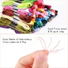 image:imageCaydo 100 Colors Embroidery Floss and 12 Skeins Variegated amp 10 Skeins White amp 10 Skeins Black Color and 10 PCS Floss Bobbins for Friendship Bracelet Strings Kits Cross Stitch Sewing Crafts