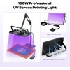 image:imageCaydo 100W LED Exposure Unit for Screen Printing UV Screen Printing Light with Adjustable Stand and Timing Device for Screen Printing Resin Curing and Cyanotypes100W