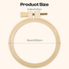 image:imageCaydo 12 Pcs Embroidery Hoops 5 Inch Plastic Round Cross Stitch Hoop Ring for Home Hanging Ornaments DIY Embroidery Punch Needle Craft