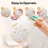 image:imageCaydo 12 Pcs Embroidery Hoops 5 Inch Plastic Round Cross Stitch Hoop Ring for Home Hanging Ornaments DIY Embroidery Punch Needle Craft
