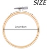 image:imageCaydo 12 Pieces 6 Inch Embroidery Hoops Set Bulk Circle Cross Stitch Hoop Round Ring3 Inch