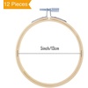 image:imageCaydo 12 Pieces 6 Inch Embroidery Hoops Set Bulk Circle Cross Stitch Hoop Round Ring5 Inch