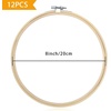 image:imageCaydo 12 Pieces 6 Inch Embroidery Hoops Set Bulk Circle Cross Stitch Hoop Round Ring8 Inch