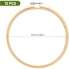 image:imageCaydo 12 Pieces 6 Inch Embroidery Hoops Set Bulk Circle Cross Stitch Hoop Round Ring9 Inch