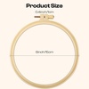 image:imageCaydo 12 Pieces 6 Inch Round Embroidery Hoops Cross Stitch Hoop Ring Circle for Needlework Embroidery Decoration