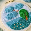image:imageCaydo 12 Pieces 8 Inch Plastic Round Embroidery Hoops Circle Cross Stitch Hoop Ring for Punch Needle and Art Craft Handy Sewing