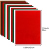 image:imageCaydo 12 Pieces A4 Christmas Felt Fabric Sheets 5 Colors Felt Sheets Craft for DIY Christmas Decorations