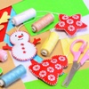 image:imageCaydo 12 Pieces A4 Christmas Felt Fabric Sheets 5 Colors Felt Sheets Craft for DIY Christmas Decorations