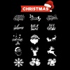 image:imageCaydo 12 Set Christmas Ornament Kit Include 12Pcs 3 Inch Embroidery Hoop Christmas Plaid Fabric Heat Transfer Pattern Artificial Pine Needles Artificial Berrie for DIY Christmas Decoration