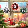 image:imageCaydo 191PCS Christmas Ornament Kit Including 3 Inch Embroidery Hoops Christmas Plaid Heat Transfer Pattern White Ink Mini Squeegee and Christmas Accessories for DIY Christmas Decoration