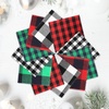 image:imageCaydo 191PCS Christmas Ornament Kit Including 3 Inch Embroidery Hoops Christmas Plaid Heat Transfer Pattern White Ink Mini Squeegee and Christmas Accessories for DIY Christmas Decoration