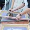 image:imageCaydo 2 Piece 10 x 14 Inch Aluminum Silk Screen Printing Frames with 110 White Mesh for Screen Printing110 Mesh